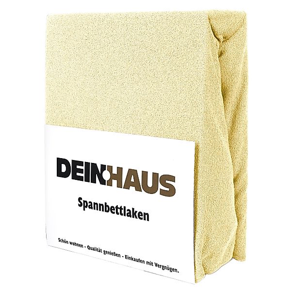 DH DEIN . HAUS Spannbettlaken Frottee günstig online kaufen