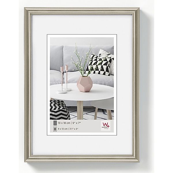 walther design Galeria Kunststoff Bilderrahmen  15x20 cm Stahl günstig online kaufen