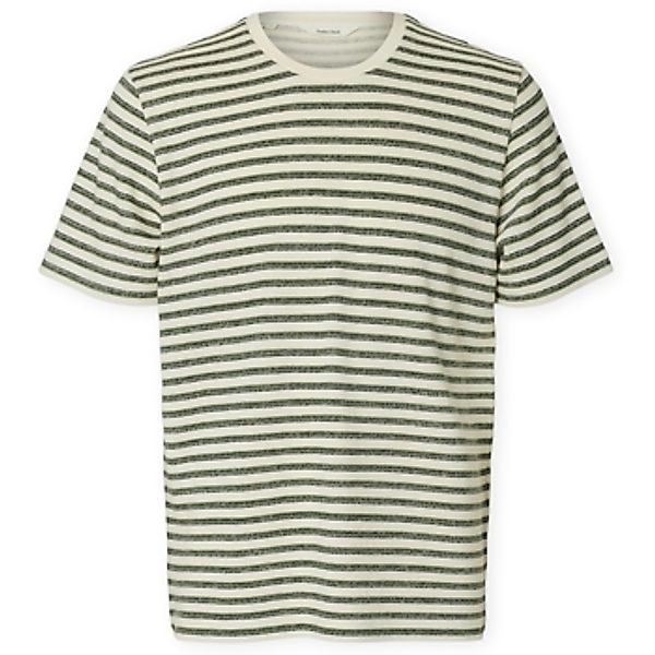Selected  T-Shirt T-Shirt Kevin Stripe - Egret/Sky Captain günstig online kaufen