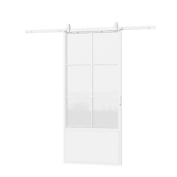 inova Loft Glasschiebetür 900 x 2150 mm 6 Felder Kickplatte Komplettset aus günstig online kaufen