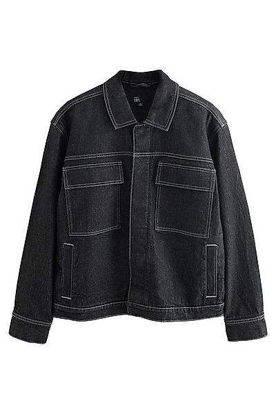 Next Jeansjacke EDIT Denim-Jacke mit abgesetzten Ziernähten (1-St) günstig online kaufen