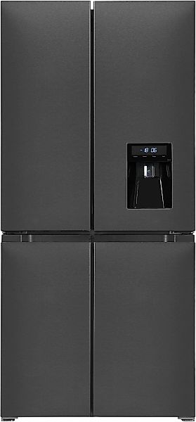 exquisit Multi Door "MD430-100-WS-200E inoxlook-az" 183 cm hoch 83,6 cm bre günstig online kaufen