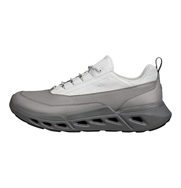 Ecco Biom 720 GTX (Vollnarbenleder, wasserdicht) grau/weiss Herren Sneaker günstig online kaufen