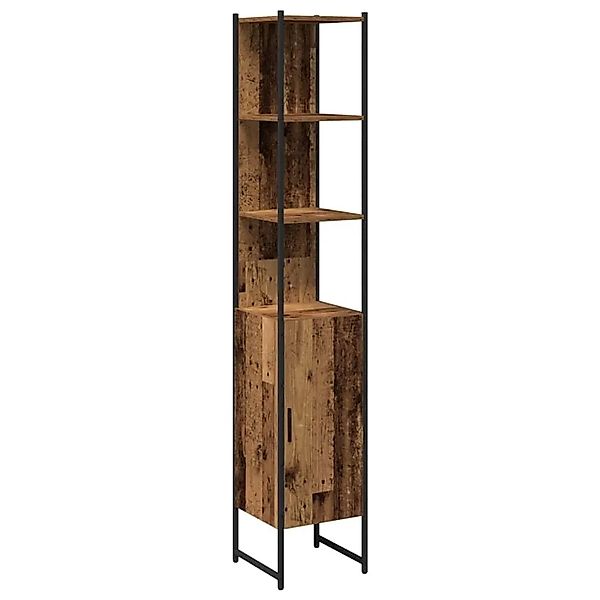 vidaXL Badezimmerschrank Altholz 33 x 33 x 185,5 cm Holzwerkstoff 862238 günstig online kaufen