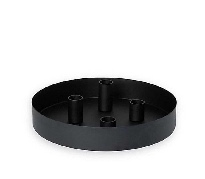 Storefactory Scandinavia Kerzenständer Kerzenhalter SUND 4er schwarz, Ø 24c günstig online kaufen