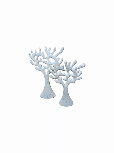 Skulptur Baum Weiß Marmoroptik günstig online kaufen