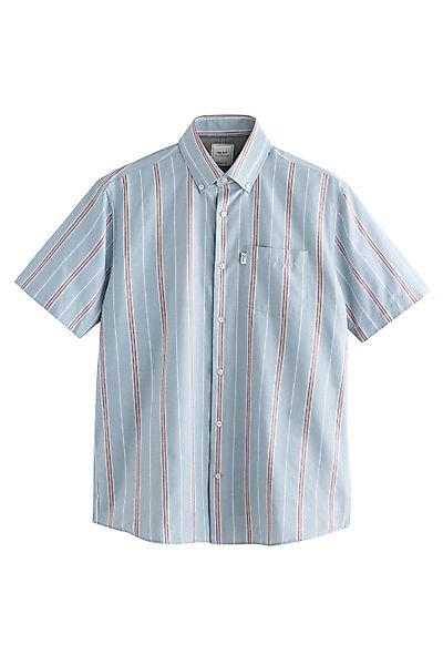 Next Kurzarmhemd Bügelleichtes Oxford-Hemd mit Button-down-Kragen günstig online kaufen