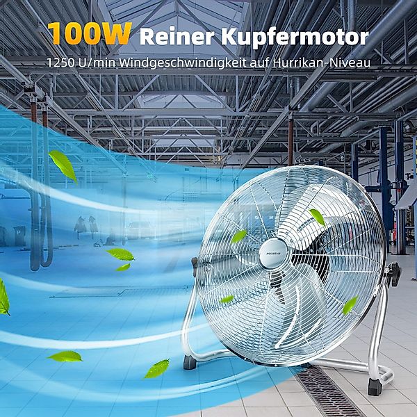 Aigostar Windmaschine 55cm Bodenventilator, Standventilator, Retro günstig online kaufen