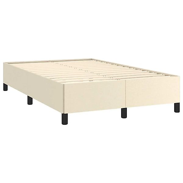 vidaXL Bettgestell Ohne Matratze Creme 120x190 cm Kunstleder 3269647 günstig online kaufen