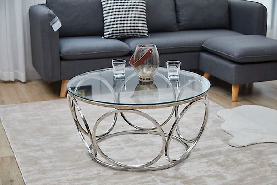 SalesFever Couchtisch »Couchtisch im eleganten Stil«, mit Design-Gestell au günstig online kaufen