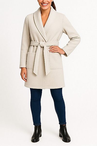 Kendindza Collection Trenchcoat Damen Mantel mit Schalkragen, Leichter Tren günstig online kaufen