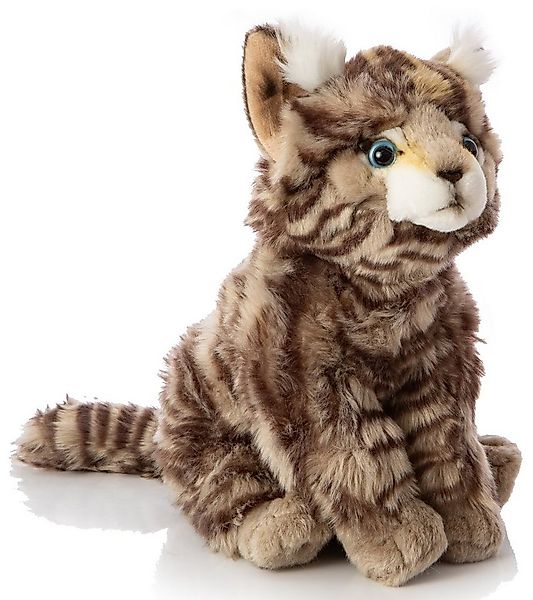 Uni-Toys Kuscheltier Wildkatze grau-getigert - Höhe 22 cm - Plüsch-Katze, P günstig online kaufen