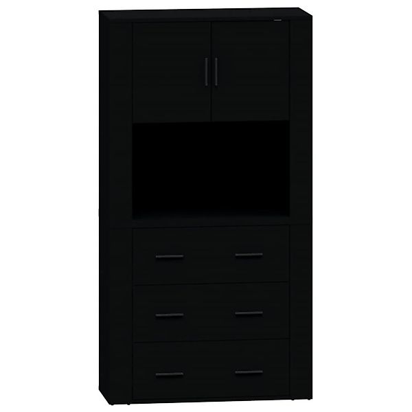 vidaXL Highboard Schwarz Holzwerkstoff 3185384 günstig online kaufen