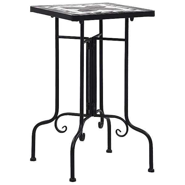 vidaXL Blumenständer Beistelltisch Mosaik Keramik Schwarz günstig online kaufen