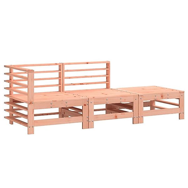 vidaXL Sofaelement 3-tlg. Garten-Lounge-Set Massivholz Douglasie günstig online kaufen
