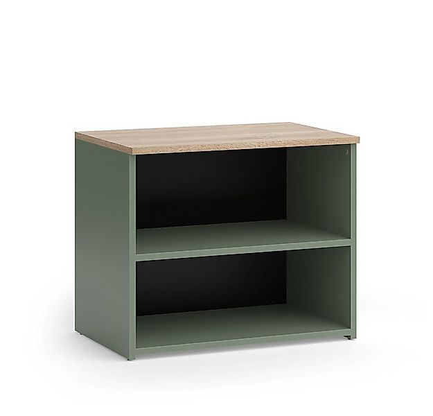 Vicco Lowboard Wido, Grün/Sonoma, 60 x 50 cm mit 2 Fächern günstig online kaufen