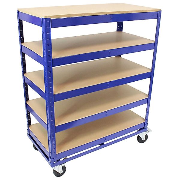 TRUTZHOLM Etagenwagen 750kg 115x90x45 cm 5 Ebenen Blau günstig online kaufen
