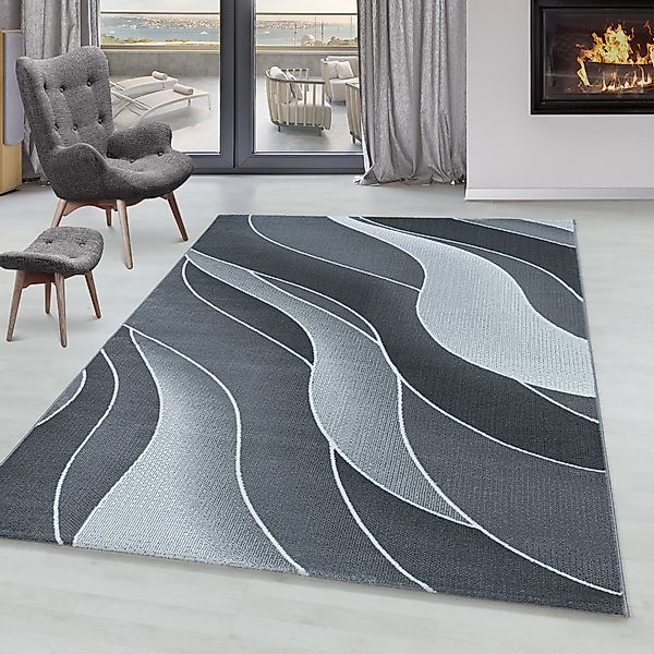 SIMPEX24 Designteppich Wellen Design, Läufer, Höhe: günstig online kaufen