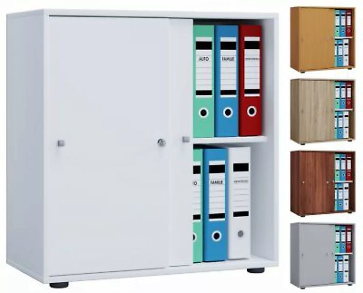 VCM Holz Büroschrank Ordner Aktenschrank Büromöbel Schrank Lona 2-fach Schi günstig online kaufen