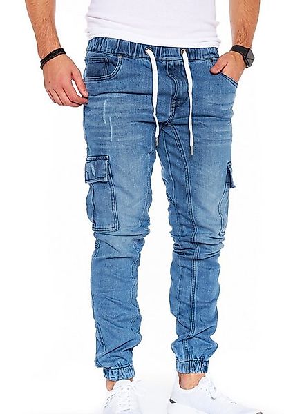 Styleko Cargohose Cargo Jeans Herren Cargohose für Herren Jeans stretch Car günstig online kaufen