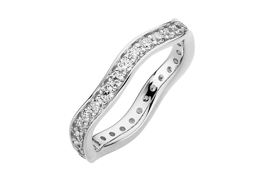 Orolino Fingerring 333/- Weißgold glanz synth. Zirkonia günstig online kaufen