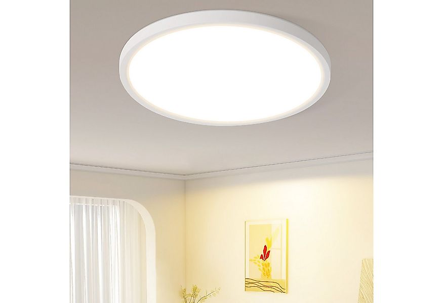 Nettlife LED Deckenleuchte LED Deckenleuchte Flach Schwarz 18CM 15W, Nicht günstig online kaufen