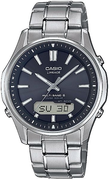CASIO Funkuhr Casio Herren Uhr mit Solar und Funk und Titanarmband LCW-M100 günstig online kaufen