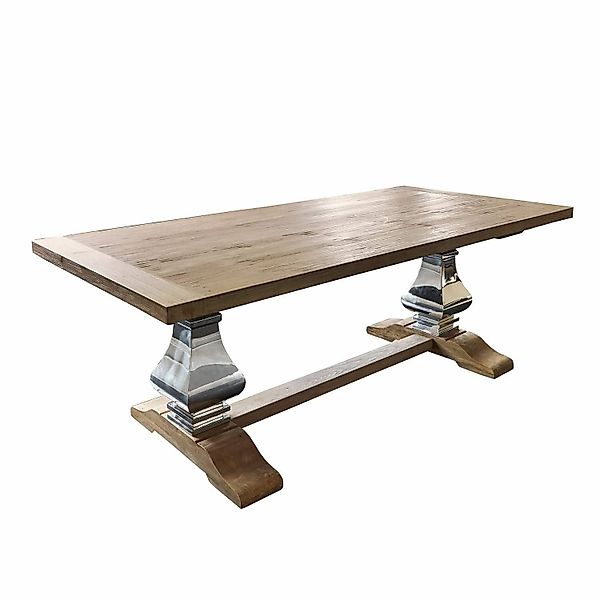 Mirabeau Esstisch Esstisch Filton braun/silber günstig online kaufen