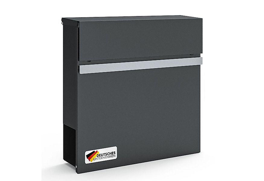 Floordirekt Briefkasten Gaston, Moderner Wandbriefkasten mit Zeitungsfach, günstig online kaufen