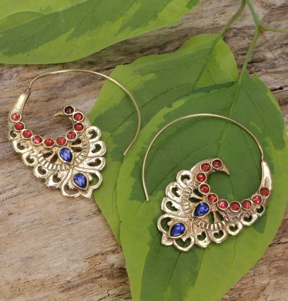 Guru-Shop Paar Ohrhänger Hängeohrringe aus Messing günstig online kaufen