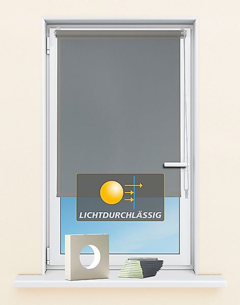 Seitenzugrollo Seitenzugrollo 'Ida', Lichtschutz, Klemmfix, ohne günstig online kaufen