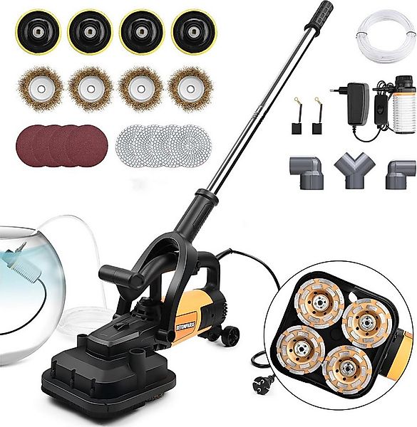 XERSEK Winkelschleifer 3800W Betonschleifer 4 Arbeitsmodule Betonfräse Putz günstig online kaufen