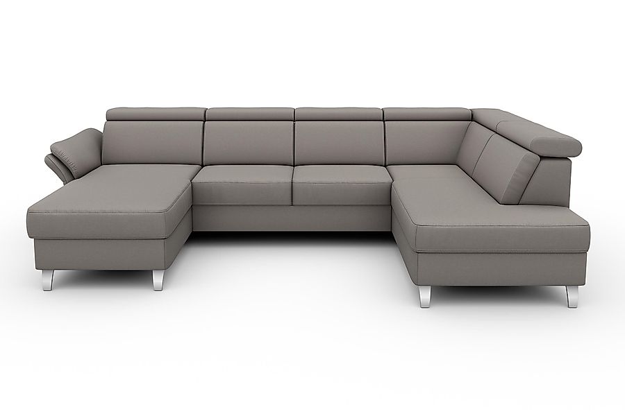 sit&more Wohnlandschaft Vincenzo U-Form, inklusive Kopfteilverstellung, günstig online kaufen