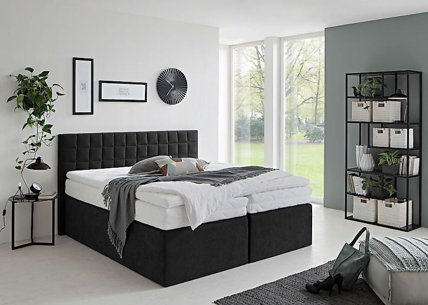 Westfalia Schlafkomfort Boxspringbett "Dublin, wahlweise mit Topper in vers günstig online kaufen