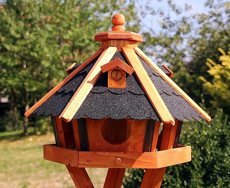 Holzdekoladen Vogelhaus Vogelhaus 47x33 cm wetterfest wahlweise mit Ständer günstig online kaufen