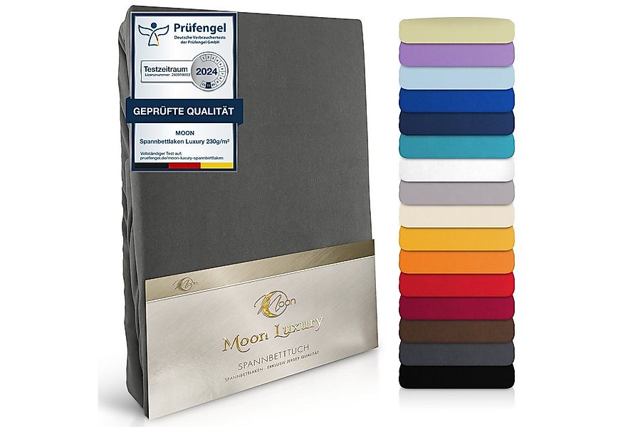 MOON Heimtextilien Spannbettlaken MOON-Luxury Spannbettlaken Jersey Stretch günstig online kaufen