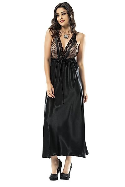Mellice Nachthemd Damen Satin Nachtkleid Pyjama günstig online kaufen