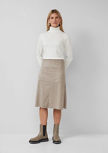 s.Oliver Midirock Rock A-Linien-Rock in Veloursleder-Optik günstig online kaufen