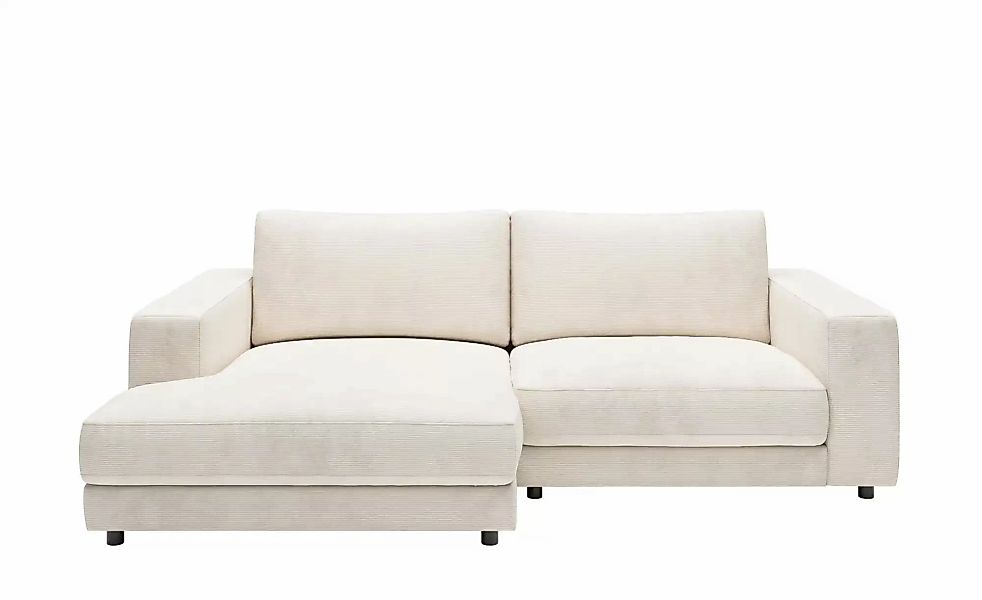 Jette Home Ecksofa in Feincord Sila ¦ weiß ¦ Maße (cm): B: 250 H: 85 T: 170 günstig online kaufen