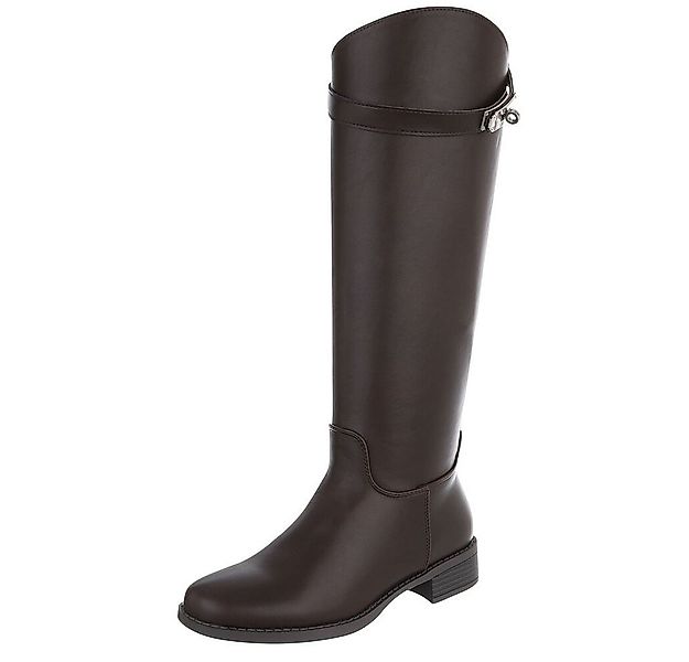 Ital-Design Eleganter Stiefel mit Schnalle für Damen im Alltag Stiefel (905 günstig online kaufen