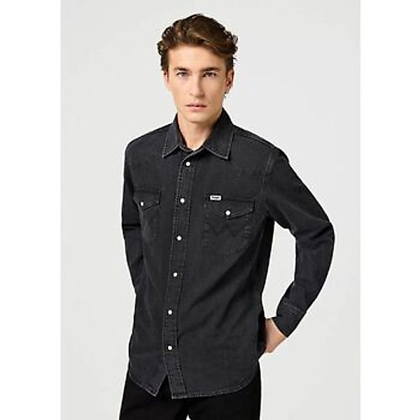 Wrangler  Hemdbluse 112362906 WESTERN SHIRT-RINSE BLACK günstig online kaufen