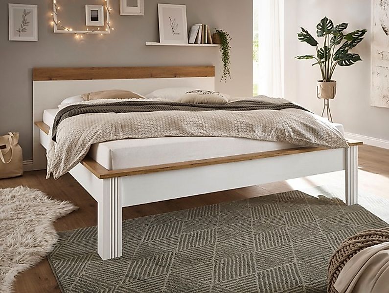 Home affaire Einzelbett »WESTMINSTER Bett im Landhausstil, Doppelbett, Bett günstig online kaufen