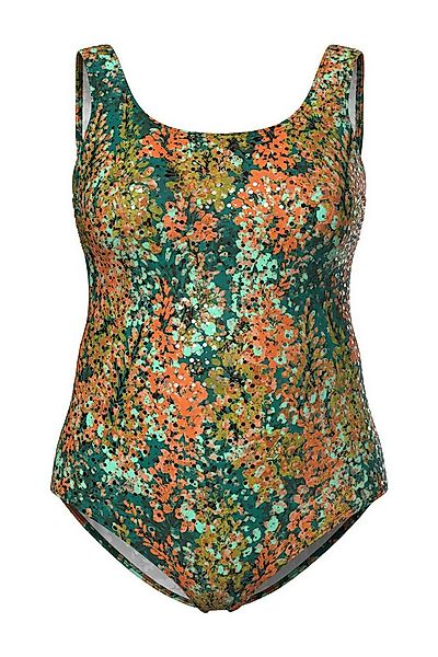 Ulla Popken Badeanzug Badeanzug Blütenpunkte ohne Softcups günstig online kaufen