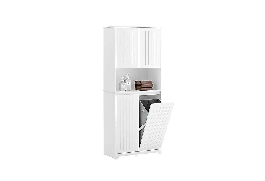 SoBuy Hochschrank BZR150, Badschrank schmal, mit Regal, Badmöbel Badezimmer günstig online kaufen