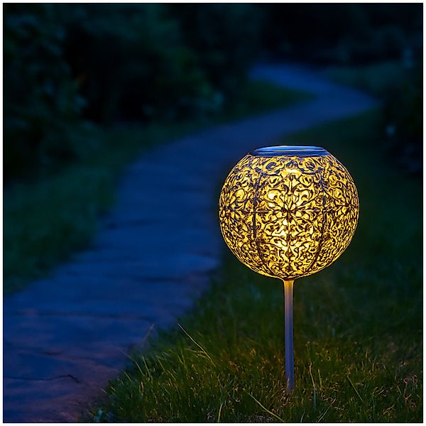 HTI-Living LED Solarleuchte Solarstecker Fleur Antik günstig online kaufen