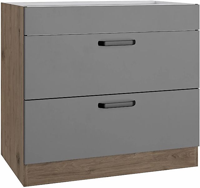 wiho Küchen Kochfeldumbauschrank "Elba" Breite 90 cm günstig online kaufen
