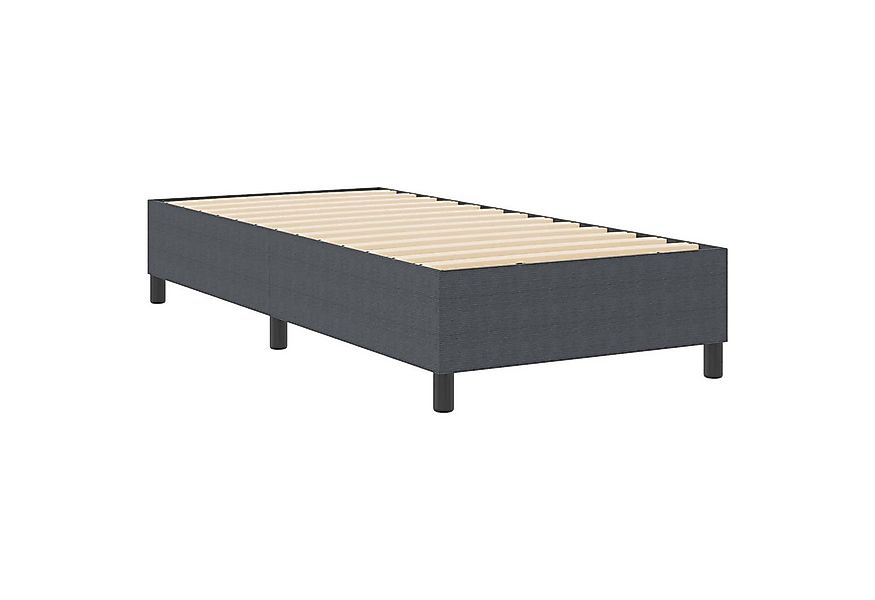 vidaXL Bett Plattformbettgestell Dunkelgrau 80 x 200 cm Stoff (1-tlg) günstig online kaufen