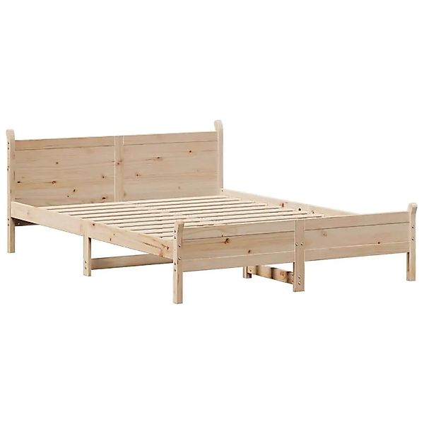 vidaXL Massivholzbett ohne Matratze 120x190 cm Kiefernholz 855609 günstig online kaufen