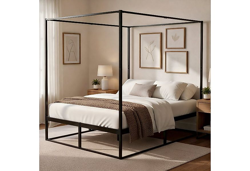 CLP Metallbett Batoni (1er), Himmelbett aus Metall, mit Lattenrost günstig online kaufen