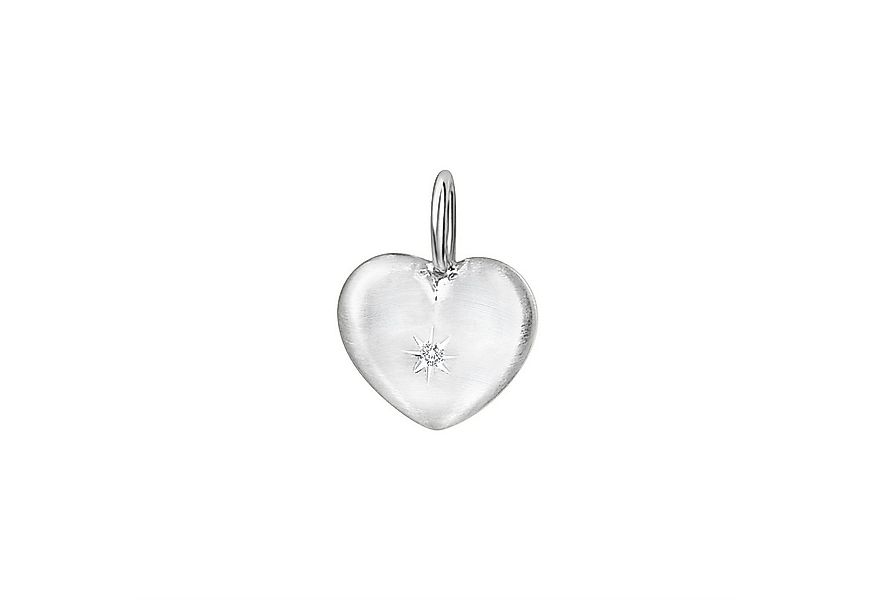 Vivance Kettenanhänger 925 Sterling Silber rhodiniert Herz günstig online kaufen